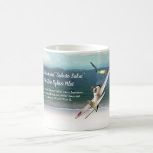 Aviation Art Mug " Winged Samurai: Saburo Sakai "