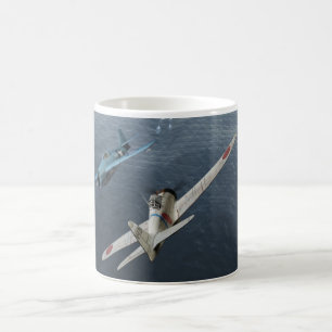 Aviation Art Mug "Zero Fighter Sky Samurai"