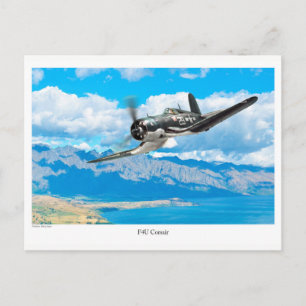 Aviation Art Postcard "F4U Corsair"