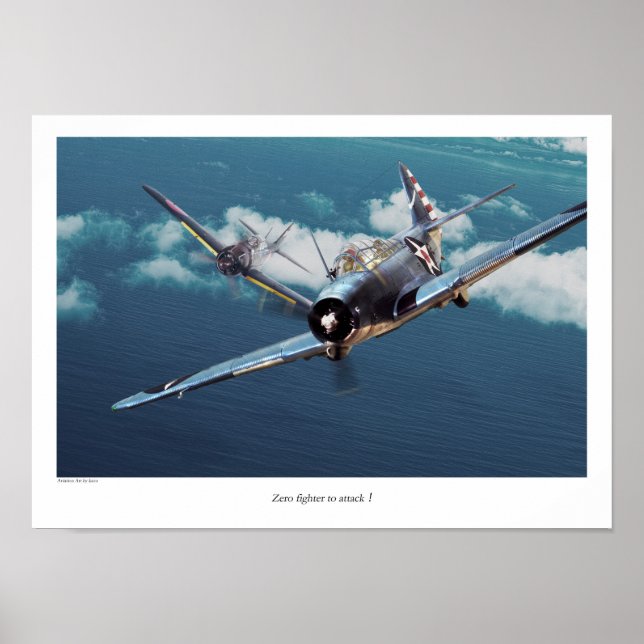 Aviation Art Poster "Douglas TBD Devastator" (Front)