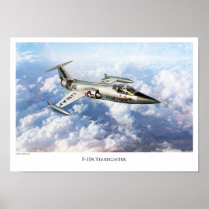 Aviation Art Poster "F-104 Starfighter"