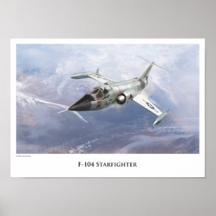Aviation Art Poster "F-104 Starfighter"