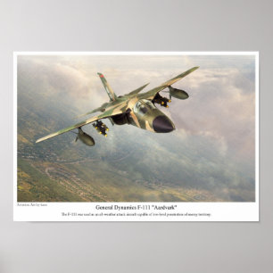 Aviation Art Poster " F-111 Aardvark"