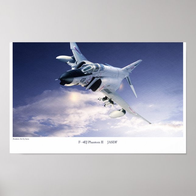 Aviation Art Poster "F-4 Phantom II JASDF" (Front)
