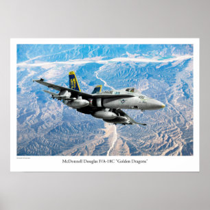 Aviation Art Poster "F/A-18 Hornet"