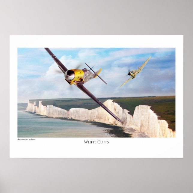 Aviation Art poster "Messerschmitt Bf 109" (Front)