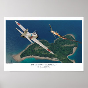 Aviation Art Poster "Saburo Sakai"