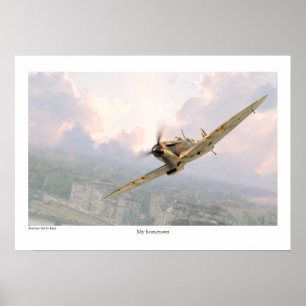 Aviation Art Poster "Supermarine Spitfire"