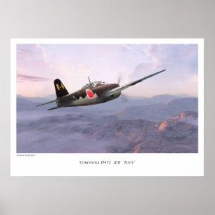 Aviation Art Poster "Yokosuka D4Y　Judy　"彗星