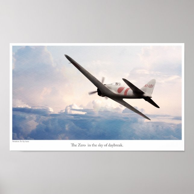 Aviation Art Poster "ZERO" (Front)