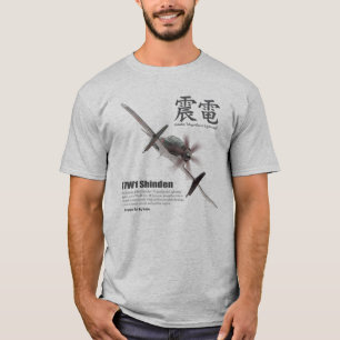 Aviation Art T-shirt “J7W1 Shinden　震電"