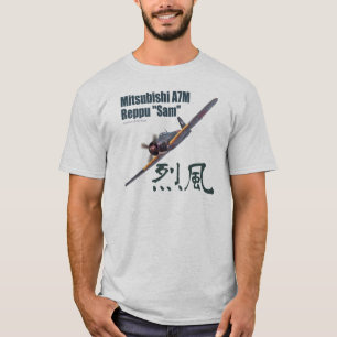 Aviation Art T-shirt “Mitsubishi A7M "Sam""
