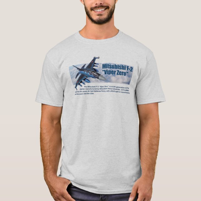 Aviation Art T-shirt "Mitsubishi F-2 Viper Zero" (Front)