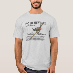 Aviation Art T-shirt “P-51B Mustang"