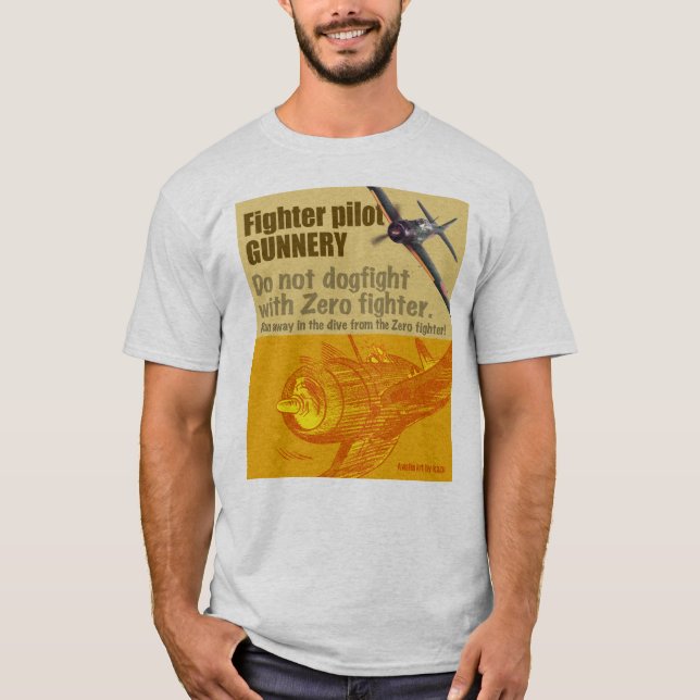 Aviation Art T-shirt “ZERO" (Front)
