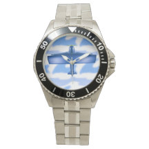 Aviation Blue Plane eWatch Watch