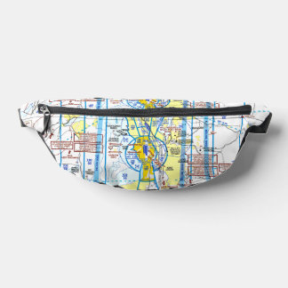 Aviation Chart Bum Bags