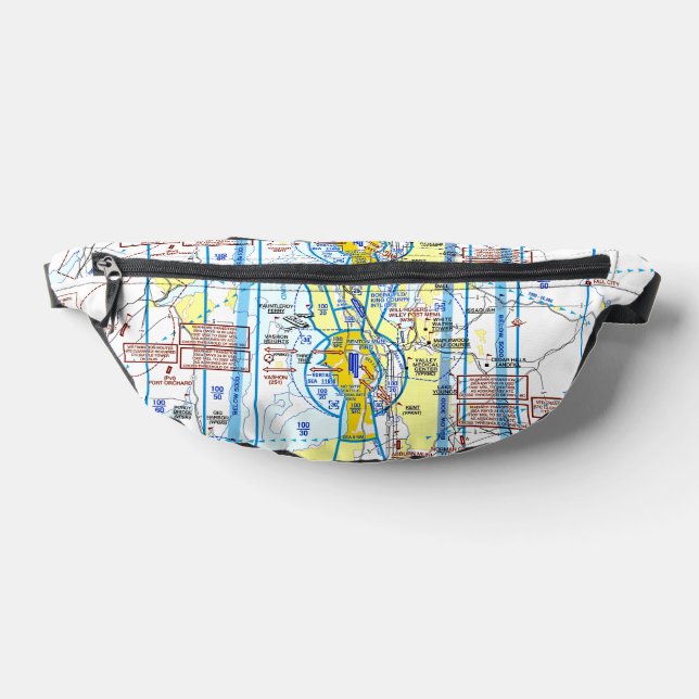 Aviation Chart Bum Bags (Lay Down)
