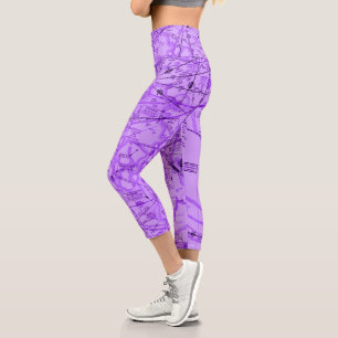 Aviation Chart Capri Leggings