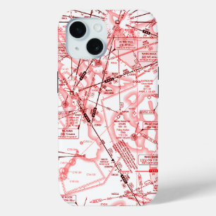 Aviation Chart iPhone 15 Case