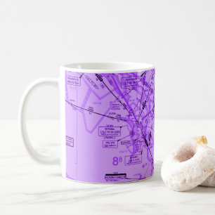 Aviation Chart coffee mug