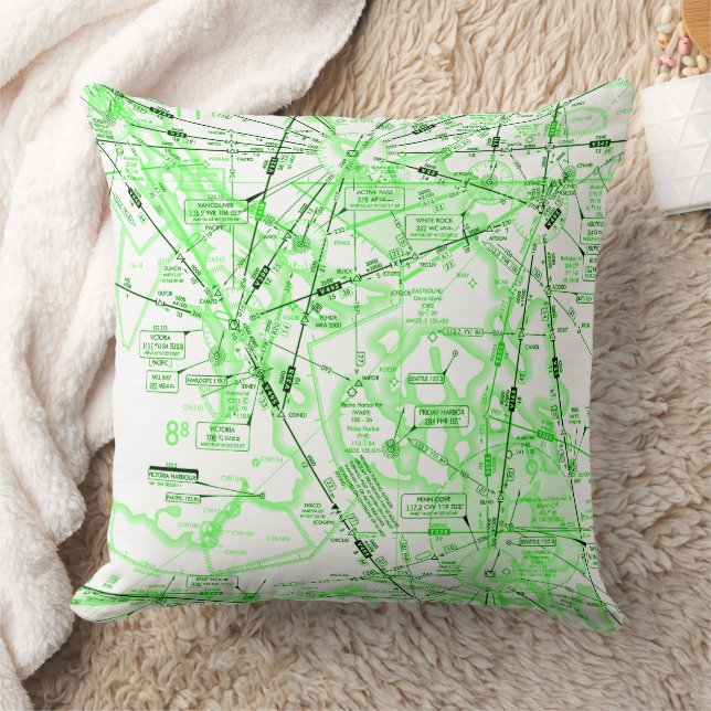 Aviation Chart Cushion (Blanket)
