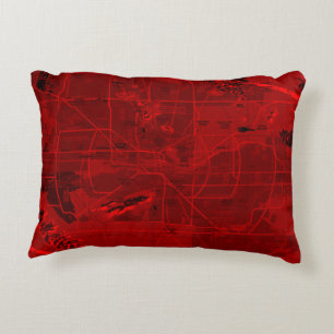 Aviation Chart Decorative Cushion