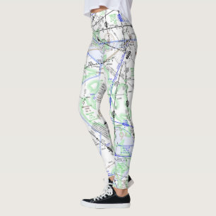 Aviation Chart Leggings