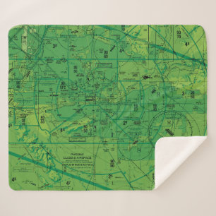 Aviation Chart Sherpa Blanket
