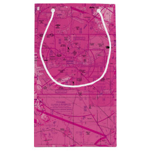 Aviation Chart Small Gift Bag