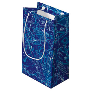 Aviation Chart Small Gift Bag