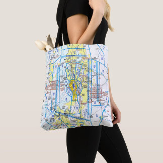 Aviation Chart Tote Bag