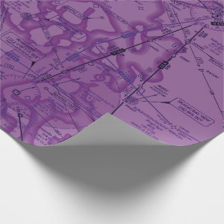 Aviation Chart Wrapping Paper