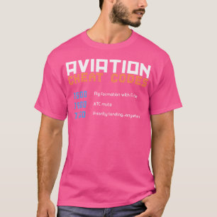 Aviation Cheat Codes Aviation Pilot T-Shirt
