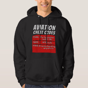 Aviation Cheat Codes Transponder - Pilot Traffic C Hoodie