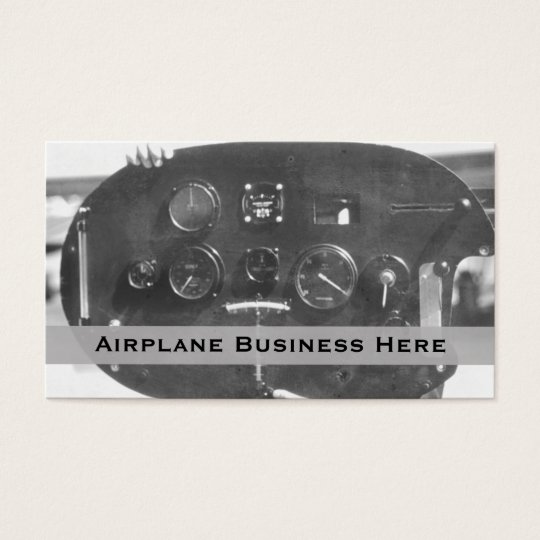 Aviation Control Panel Business Card