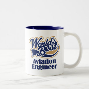 Aviation Engineer Gift Two-Tone Coffee Mug