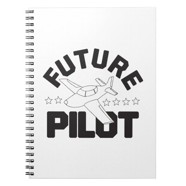 Aviation for Kids Flying High Future Pilots Notebook (Front)