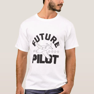 Aviation for Kids Flying High Future Pilots Plane  T-Shirt
