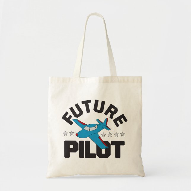 Aviation for Kids Flying High Future Pilots Tote Bag (Front)