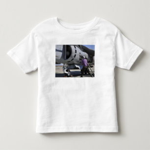 Aviation fuel technician attaches a fuel line toddler T-Shirt