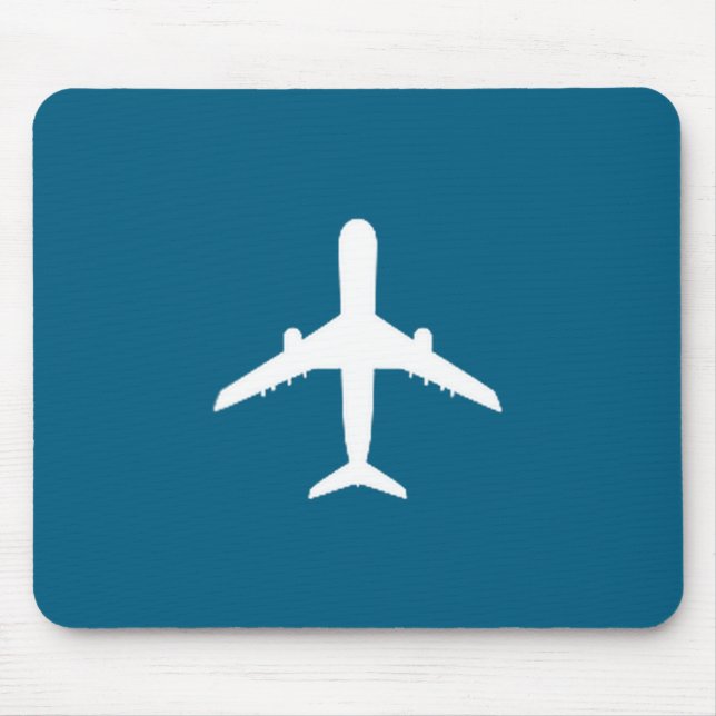 Aviation Geek Airplane Pilot Dad Mouse Mat (Front)