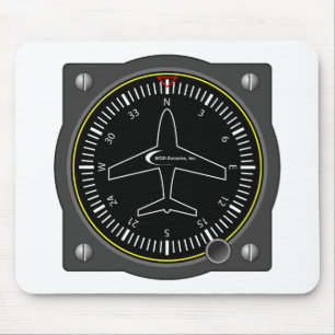 Aviation Heading Gauge Mouse Mat