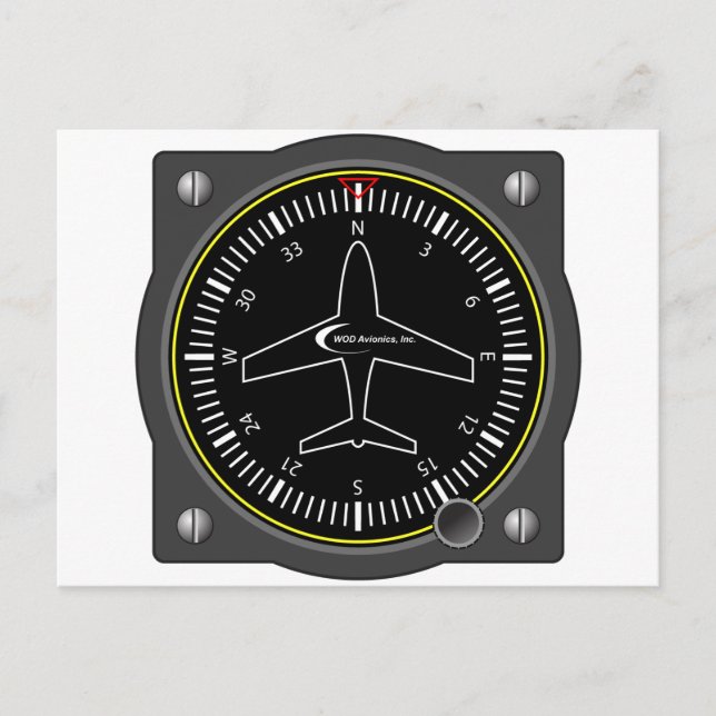 Aviation Heading Gauge Postcard (Front)