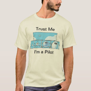 Aviation Humour Pilot Cartoon T-Shirt