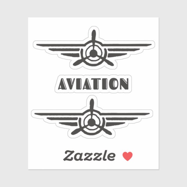 Aviation Icon Aeroplane and typography symbol (Sheet)