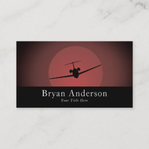 Aviation - Jet Aeroplane Business Card