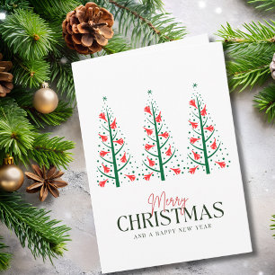 Aviation Jet Fighter Christmas Tree & Photo Funny Card