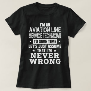 Aviation Line Service Technician T-Shirt