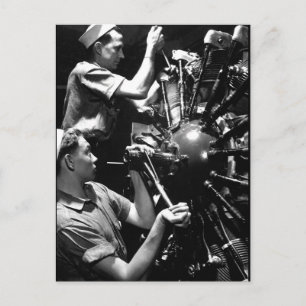 Aviation Machinists mates at Navy_War image Postcard